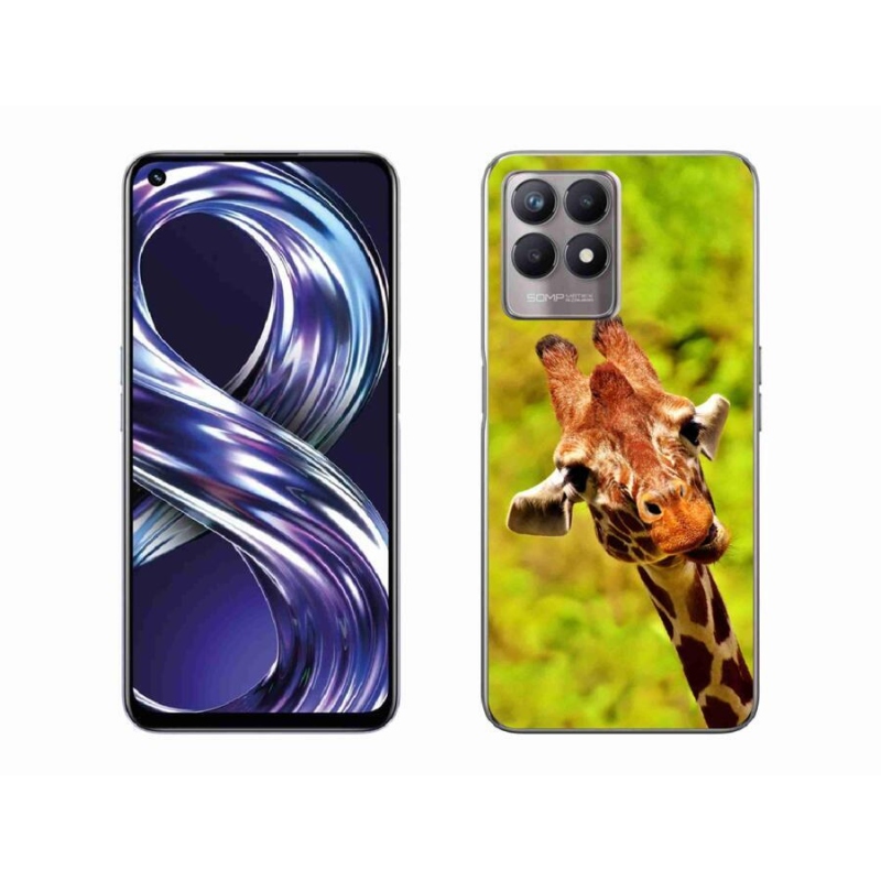 Zselés borítás mmCase a Realme 8i készülékhez - zsiráf
