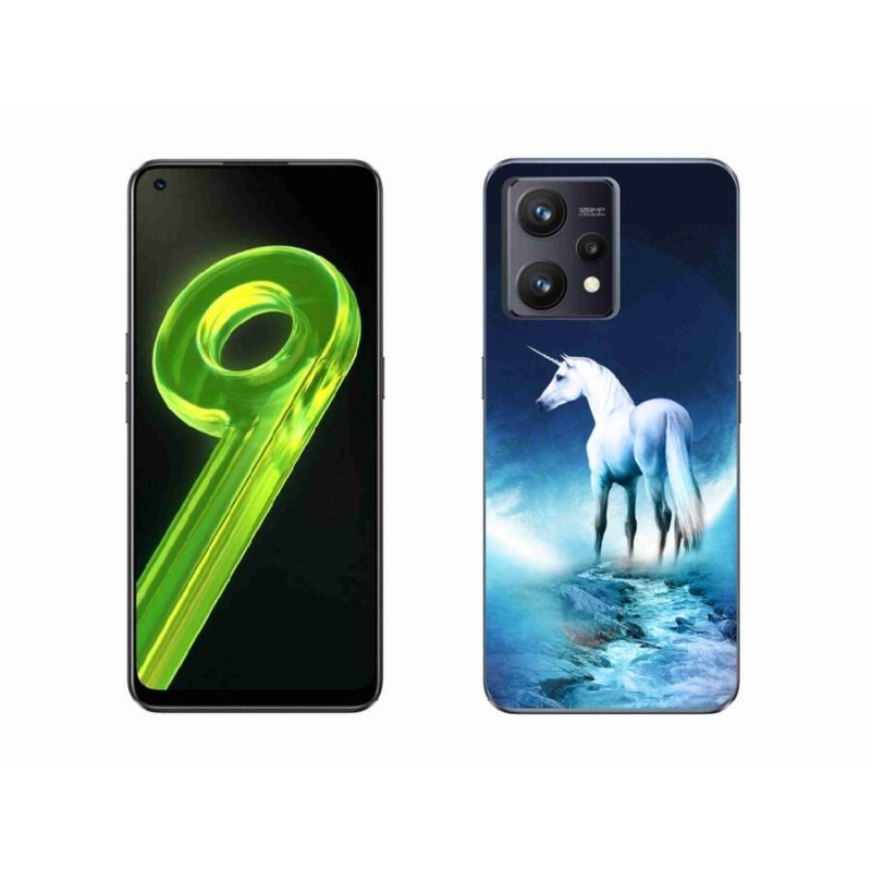Gél borítás mmCase a Realme 9 4G készülékhez - fehér egyszarvú