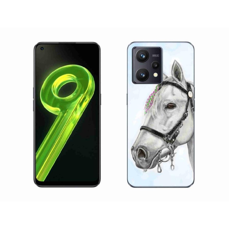 Gél borítás mmCase a Realme 9 4G készülékhez - fehér ló 1