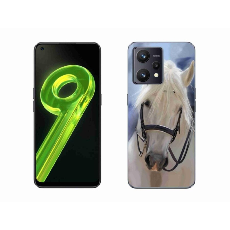 Gél borítás mmCase a Realme 9 4G készülékhez - fehér ló