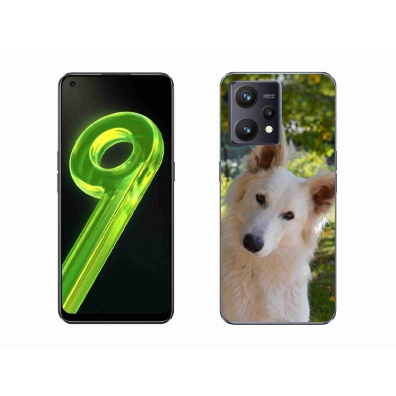 Gél borítás mmCase a Realme 9 4G készülékhez - fehér svájci juhász 1