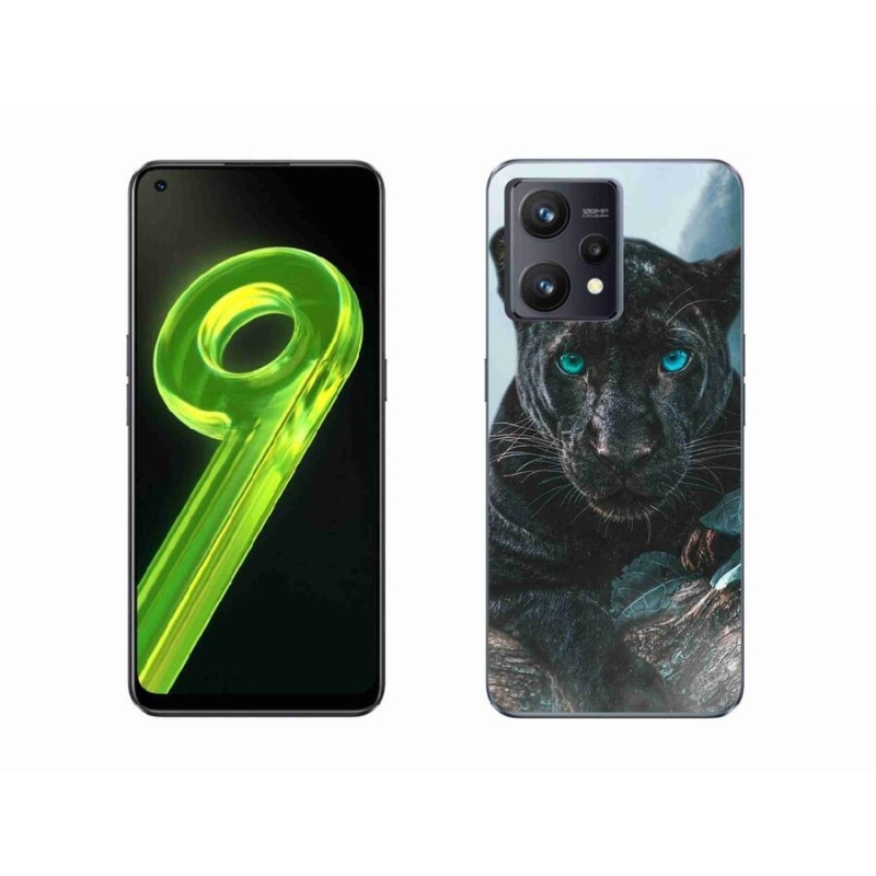 Gél borítás mmCase a Realme 9 4G készülékhez - fekete párduc