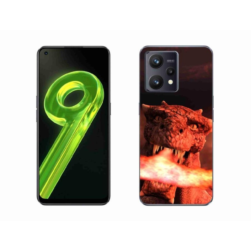 Gél borítás mmCase a Realme 9 4G-hez - sárkány