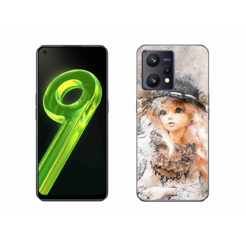 Gél borítás mmCase a Realme 9 4G készülékhez - lány kalapban