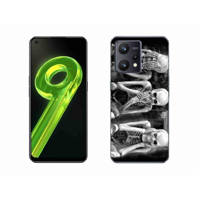 Gél borítás mmCase a Realme 9 4G készülékhez - csontvázak