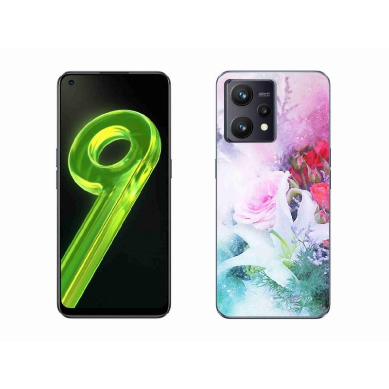 Gél borítás mmCase a Realme 9 4G-hez - virágok 4