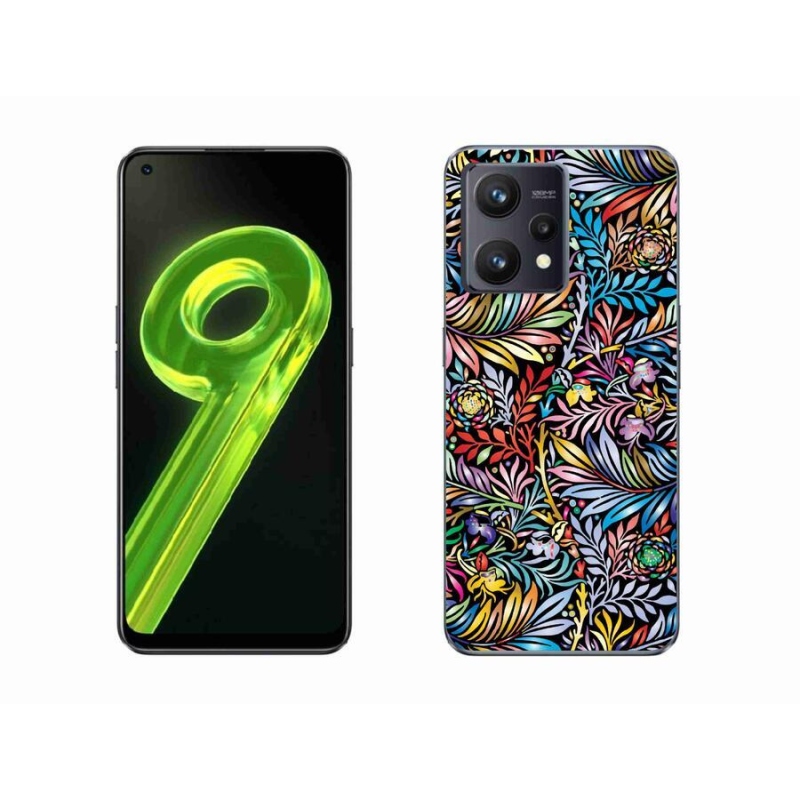 Gél borító mmCase a Realme 9 4G-hez - virágok 5