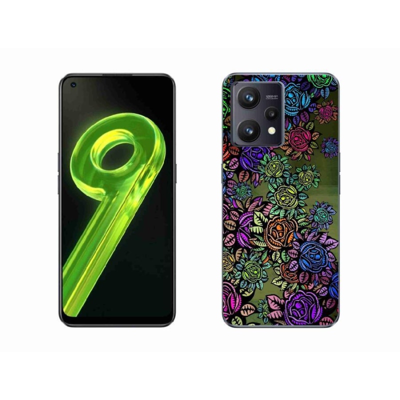 Gél borítás mmCase a Realme 9 4G-hez - virágok 6