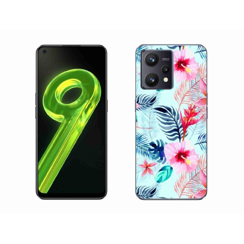 Gél borítás mmCase a Realme 9 4G-hez - virágok