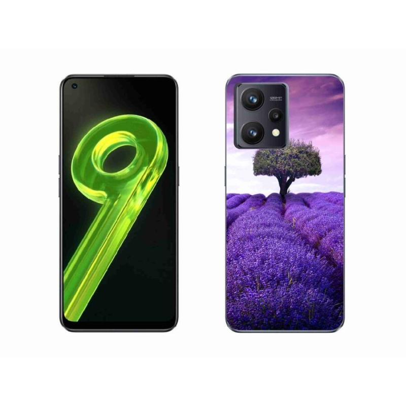 Gél borítás mmCase a Realme 9 4G készülékhez - levendula rét