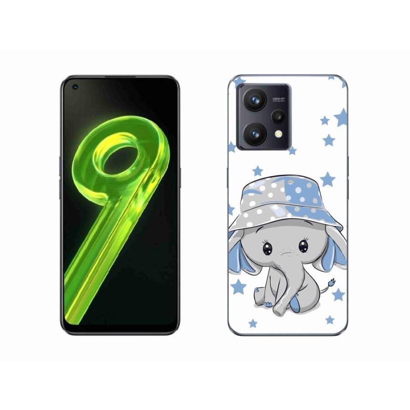 Gél borítás mmCase a Realme 9 4G készülékhez - kék elefánt