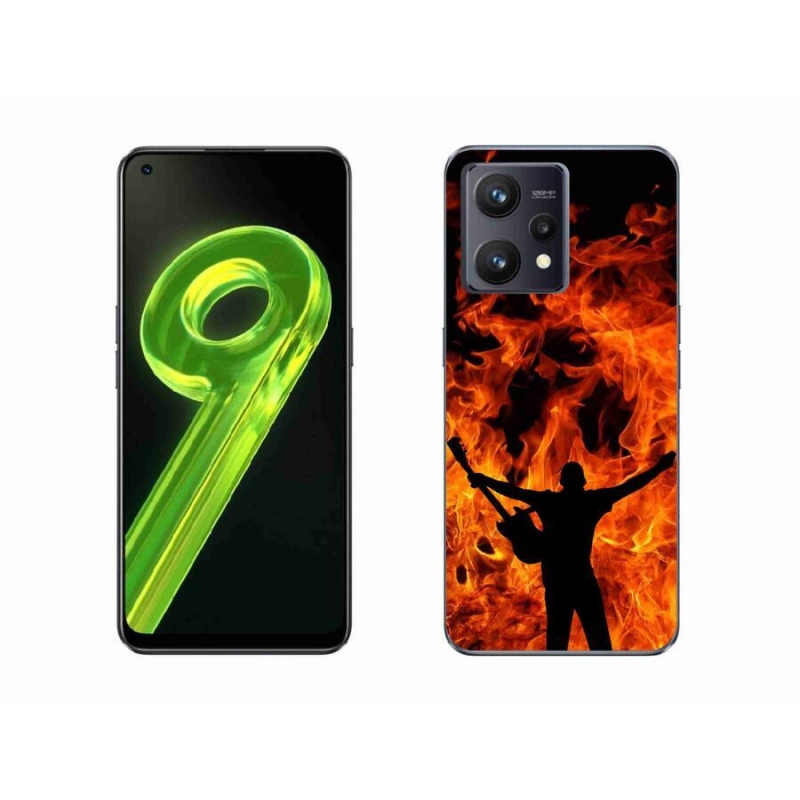 Gél borító mmCase a Realme 9 4G-hez - zenész és tűz