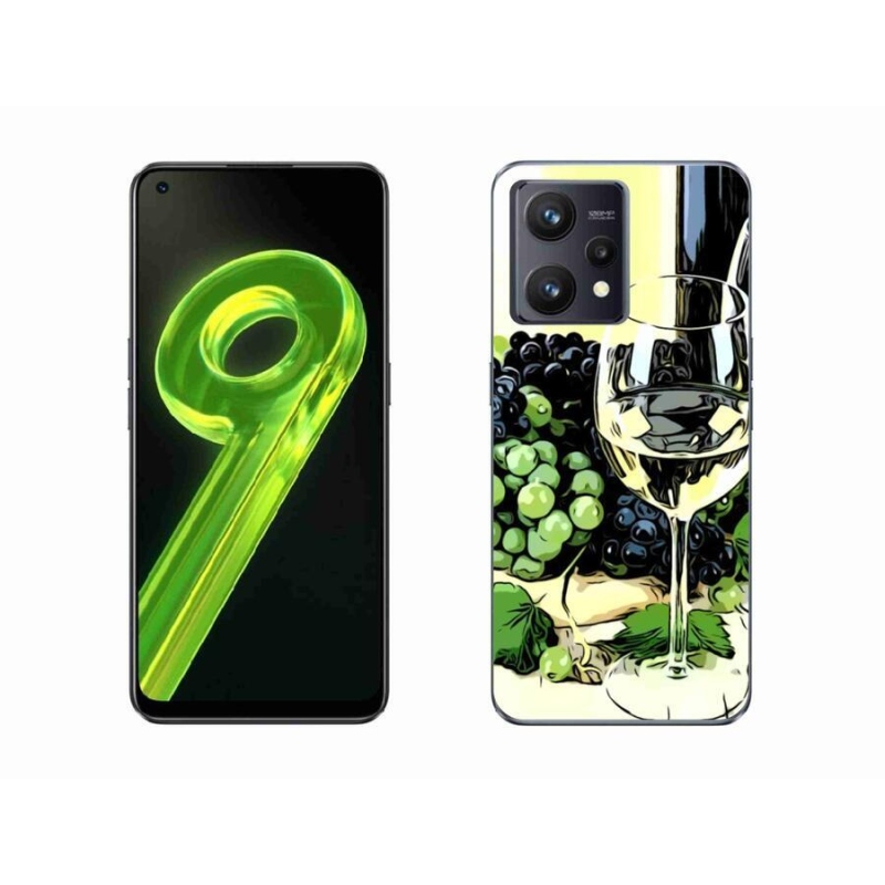Gél borító mmCase a Realme 9 4G készülékhez - pohár bor