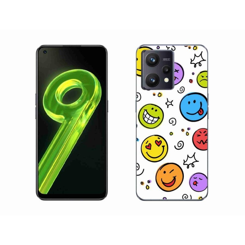 Gél borító mmCase a Realme 9 4G készülékhez - smiley-k