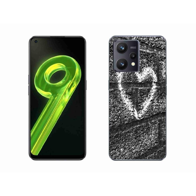 Gél borítás mmCase a Realme 9 4G-hez - szív a falon