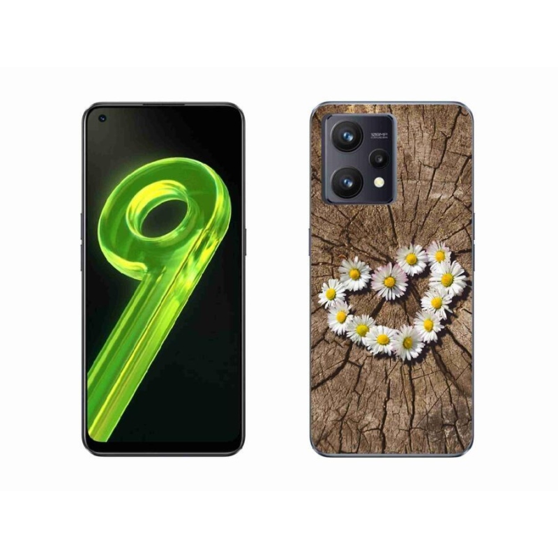 Gél borítás mmCase a Realme 9 4G készülékhez - százszorszépek szíve