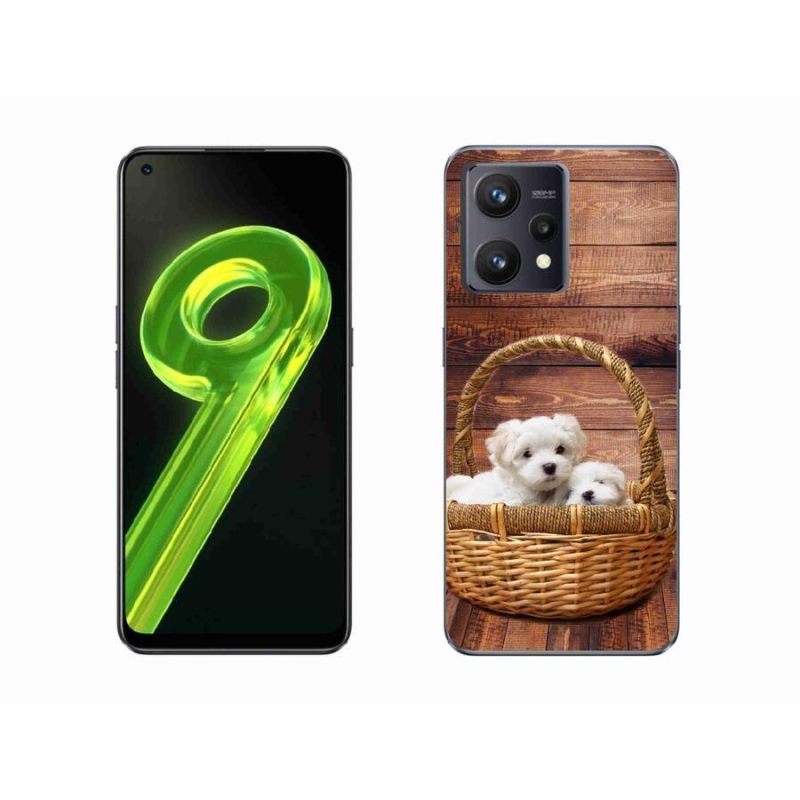 Gél borítás mmCase a Realme 9 4G készülékhez - kölyökkutyák