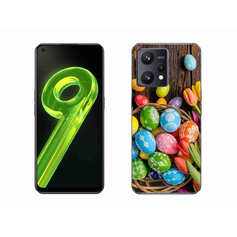 Gél borítás mmCase a Realme 9 4G készülékhez - Húsvéti tojás