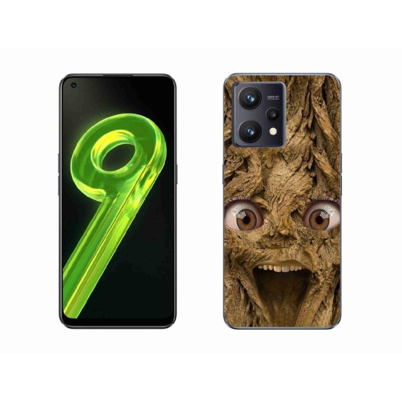 Gél borítás mmCase a Realme 9 4G-hez - boldog fa szemekkel