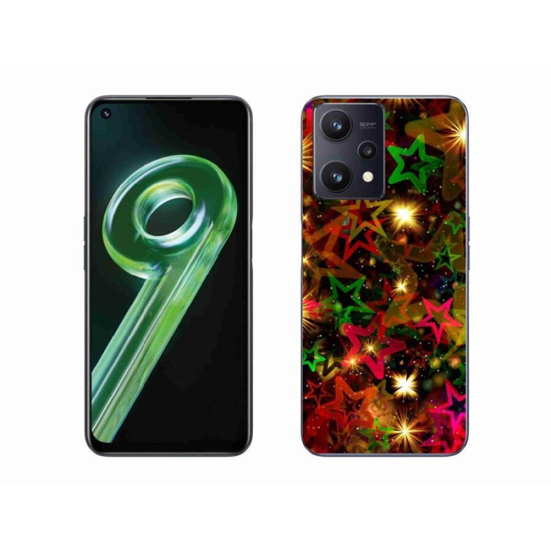Gél borítás mmCase mobilhoz Realme 9 5G - színes csillagok