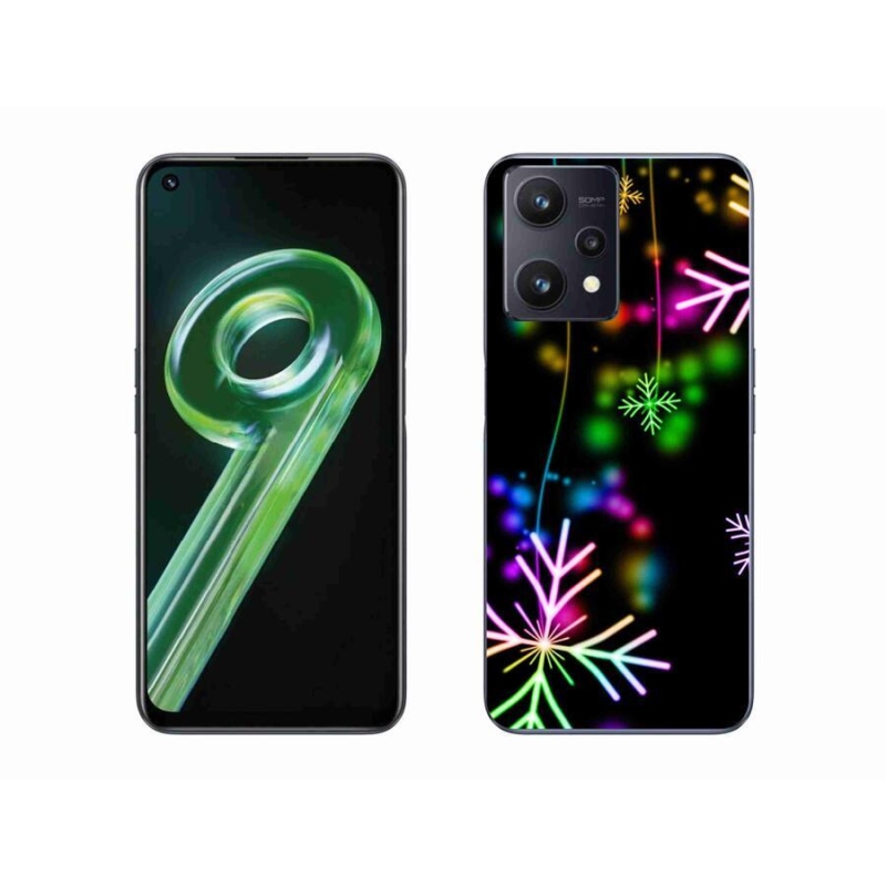 Gél borítás mmCase mobilhoz Realme 9 5G - színes pelyhek
