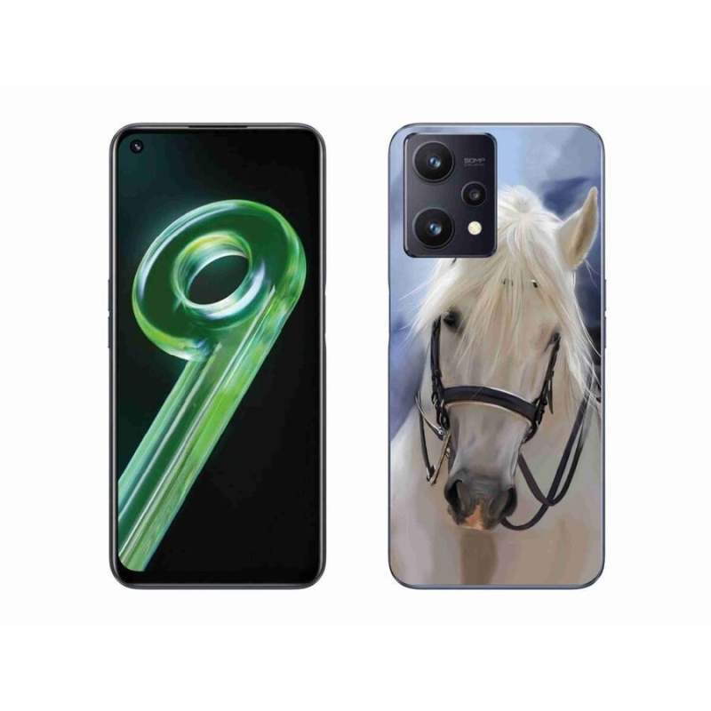 Gél borítás mmCase a Realme 9 5G készülékhez - fehér ló
