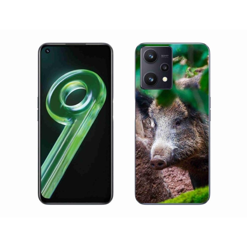 Gél borító mmCase a Realme 9 5G készülékhez - vaddisznó