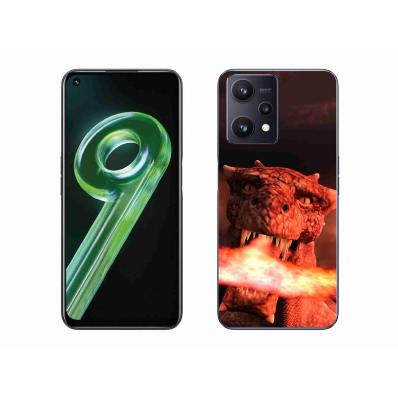 Gél borítás mmCase mobilhoz Realme 9 5G - sárkány