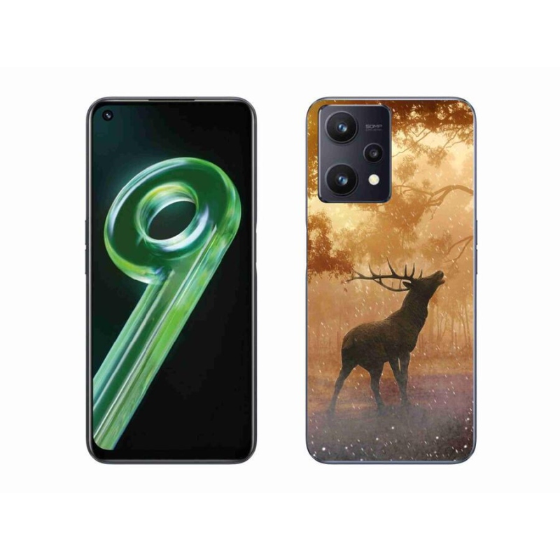 Gél borítás mmCase a Realme 9 5G-hez - szarvas a szarvasbőgésben