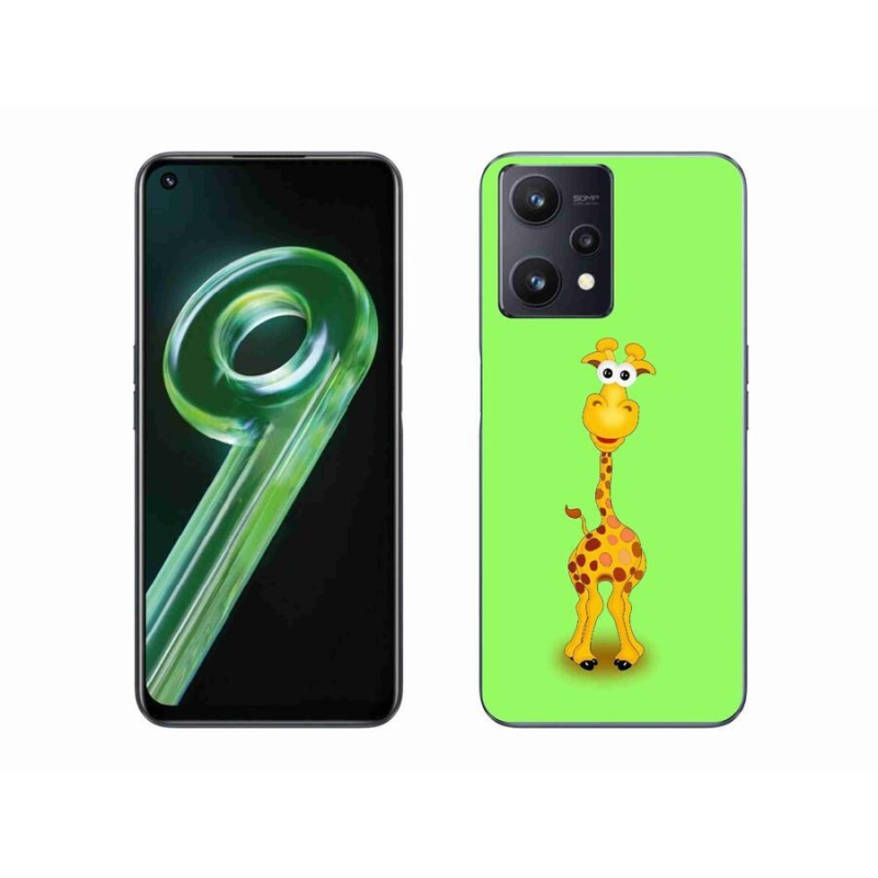 Gél borítás mmCase a Realme 9 5G készülékhez - rajzfilm zsiráf