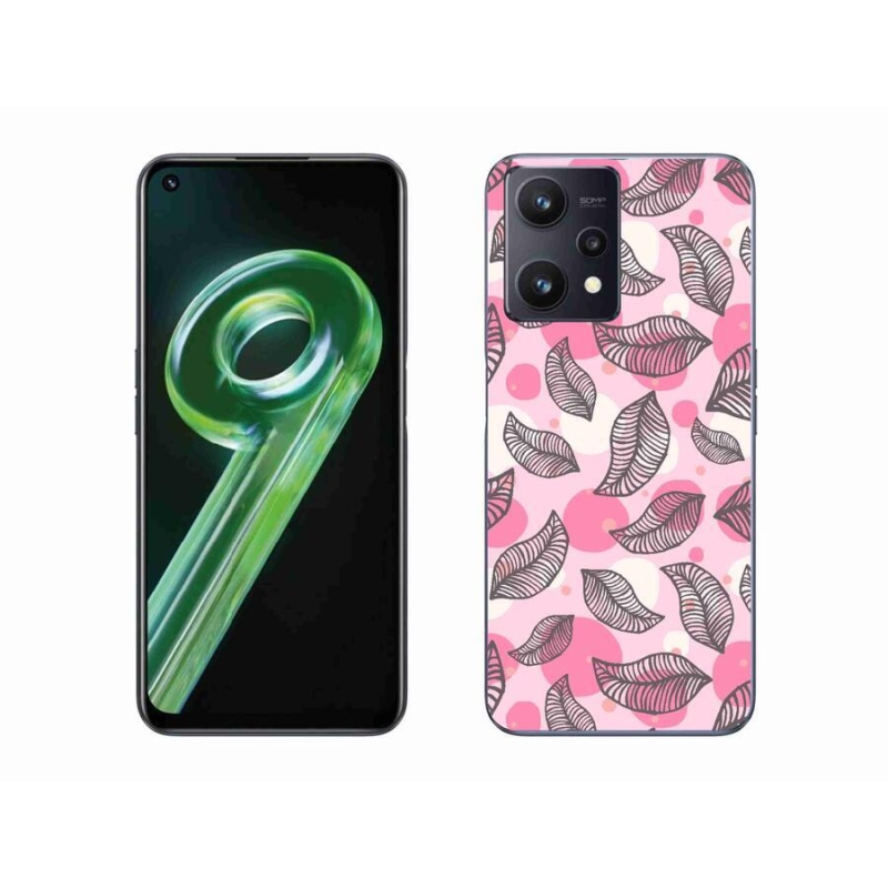 Gél borító mmCase a Realme 9 5G készülékhez - rajzfilmes hulló levelek
