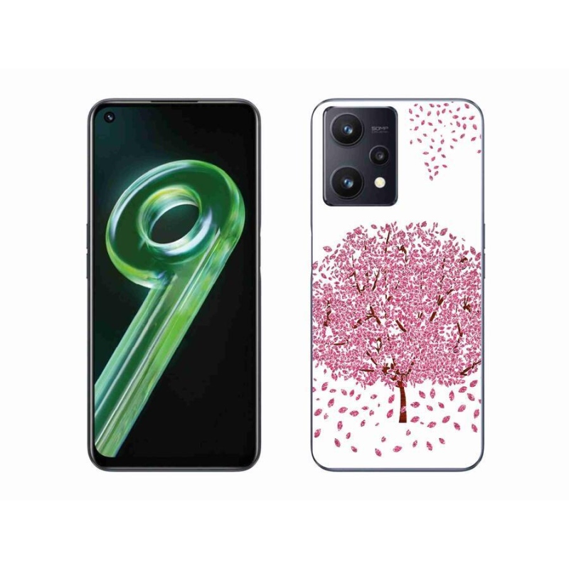 Gél borító mmCase a Realme 9 5G készülékhez - rajzfilmfa levelekkel