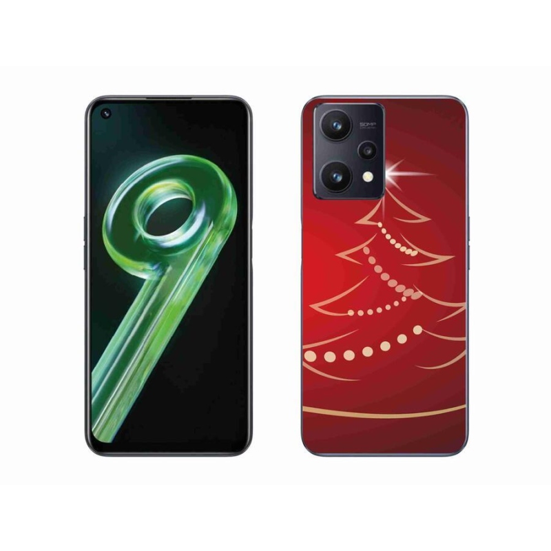 Gél borítás mmCase a Realme 9 5G számára - karácsonyfa karikatúra