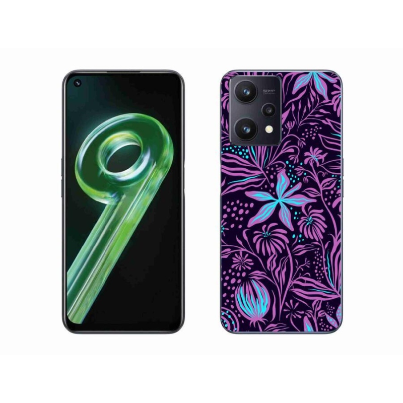 Gél borító mmCase a Realme 9 5G készülékhez - virágok 2