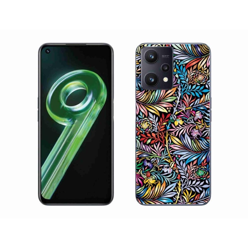 Gél borító mmCase a Realme 9 5G készülékhez - virágok 5