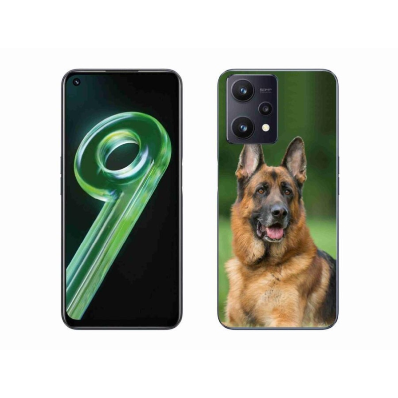 Gél borítás mmCase a Realme 9 5G készülékhez - Német juhászkutya
