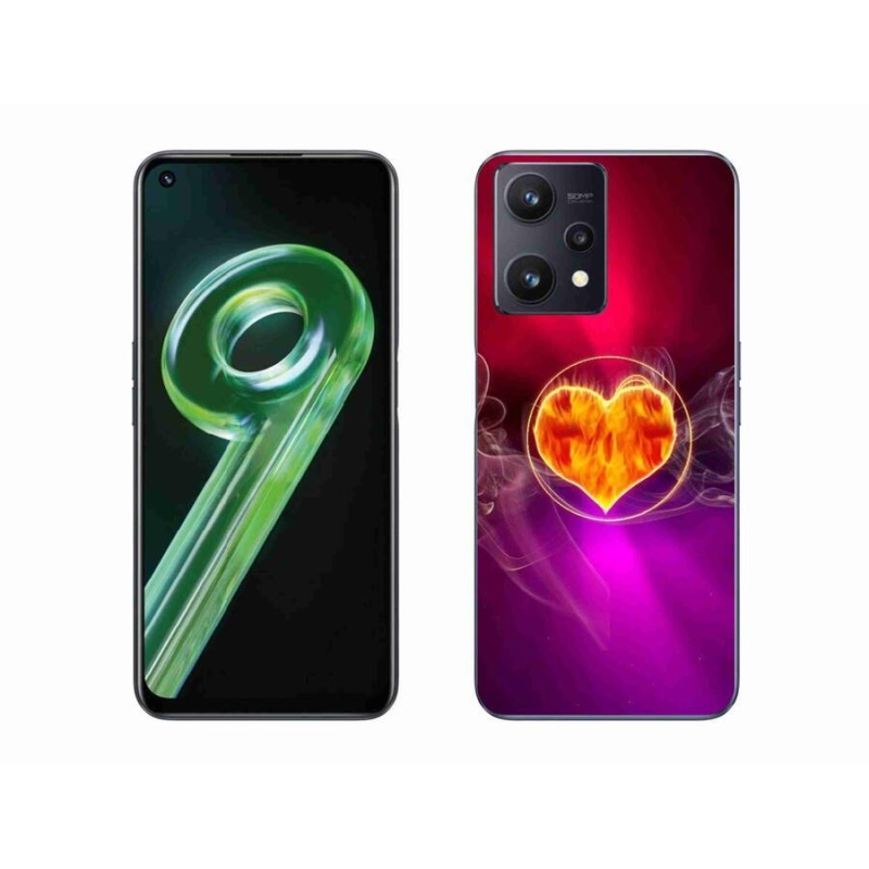 Gél borítás mmCase a Realme 9 5G készülékhez - tüzes szív