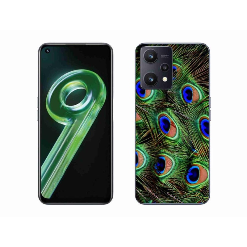 Gél borítás mmCase a Realme 9 5G készülékhez - pávatoll