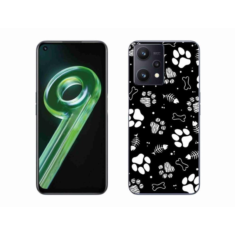 Gél borítás mmCase a Realme 9 5G készülékhez - kutyamancsok