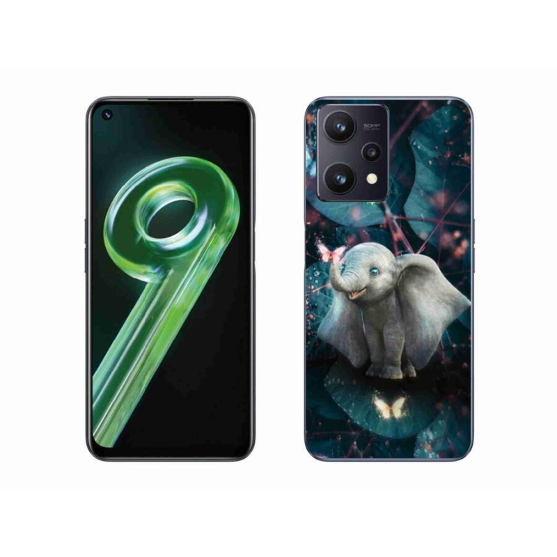 Gél borító mmCase mobilhoz Realme 9 5G - aranyos elefánt