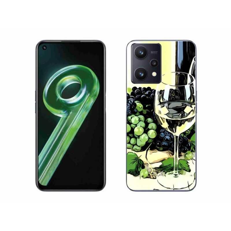 Gél borítás mmCase mobilhoz Realme 9 5G - pohár bor