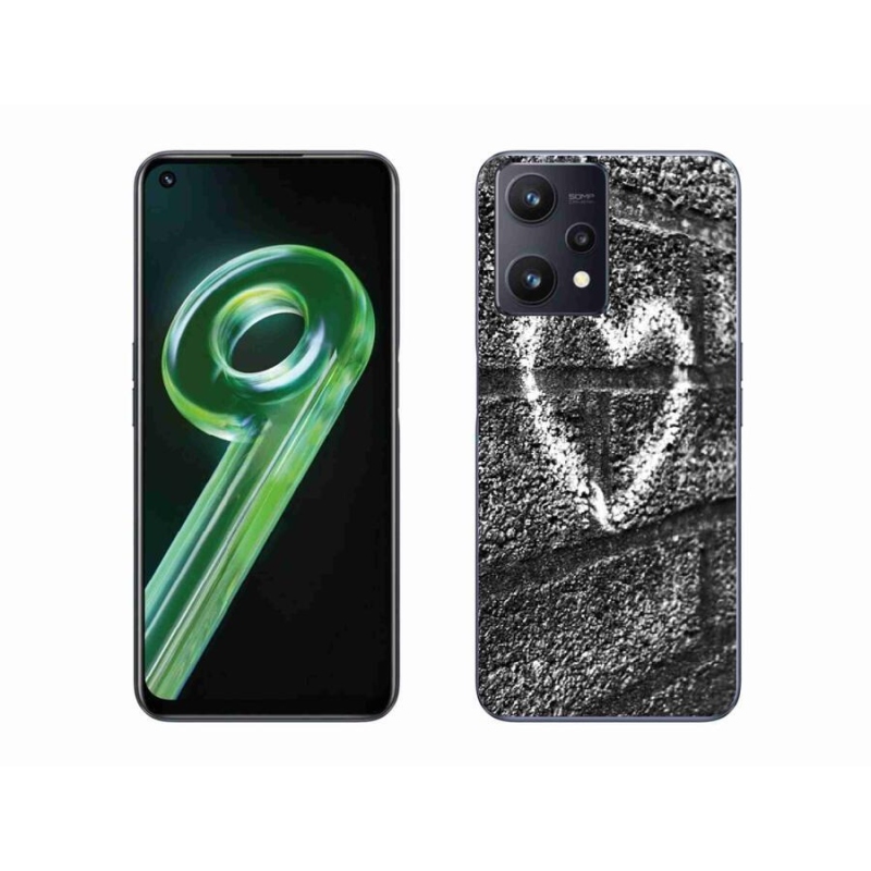 Gél borítás mmCase a Realme 9 5G-hez - szív a falon
