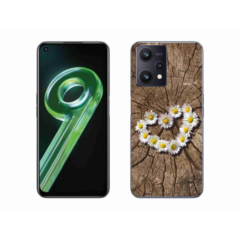Gél borítás mmCase mobilhoz Realme 9 5G - százszorszépek szíve