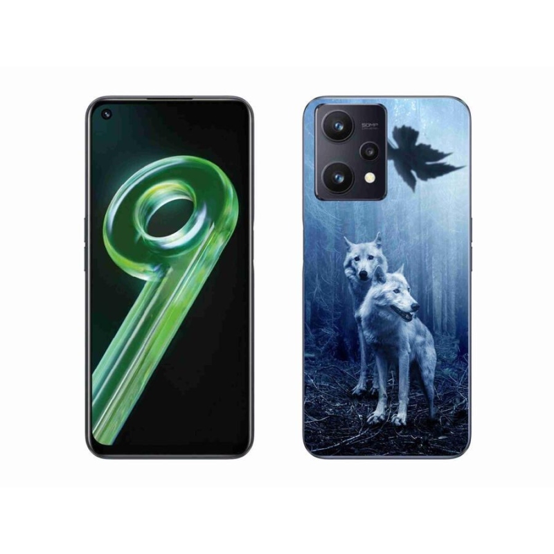 Gél borítás mmCase a Realme 9 5G számára - farkasok az erdőben