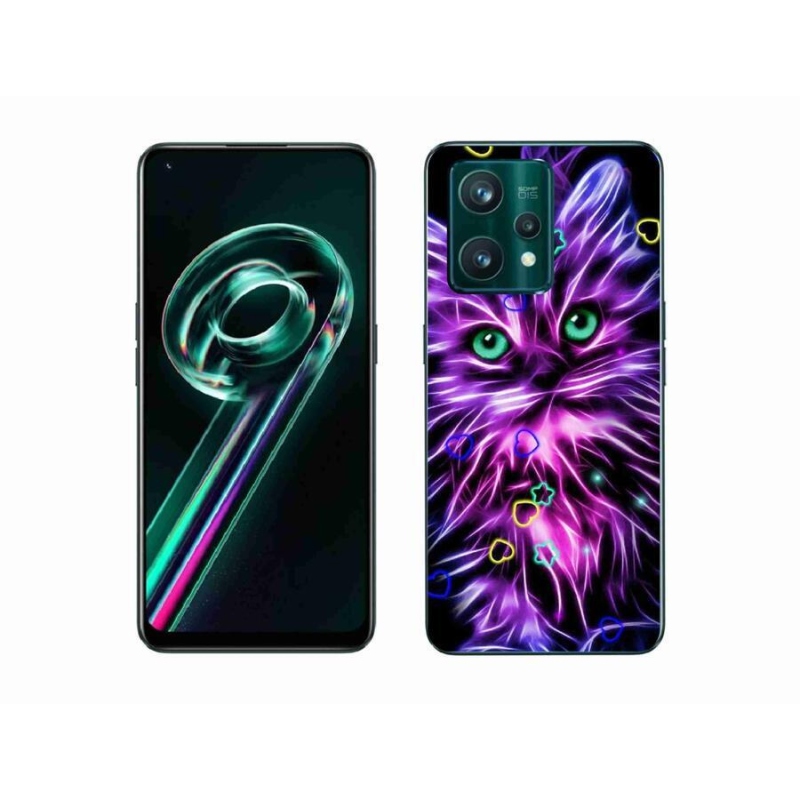 Gél borítás mmCase a Realme 9 Pro+ 5G készülékhez - absztrakt macska