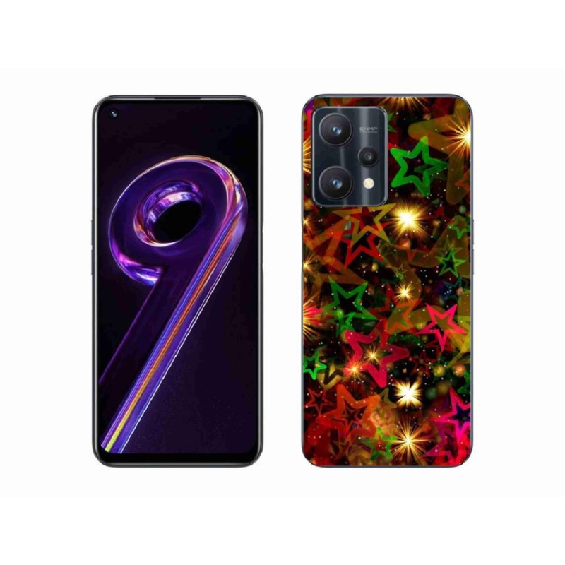 Gél borítás mmCase a Realme 9 Pro 5G készülékhez - színes csillagok