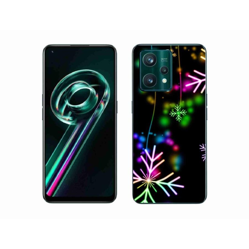 Gél borítás mmCase a Realme 9 Pro+ 5G készülékhez - színes pelyhekkel
