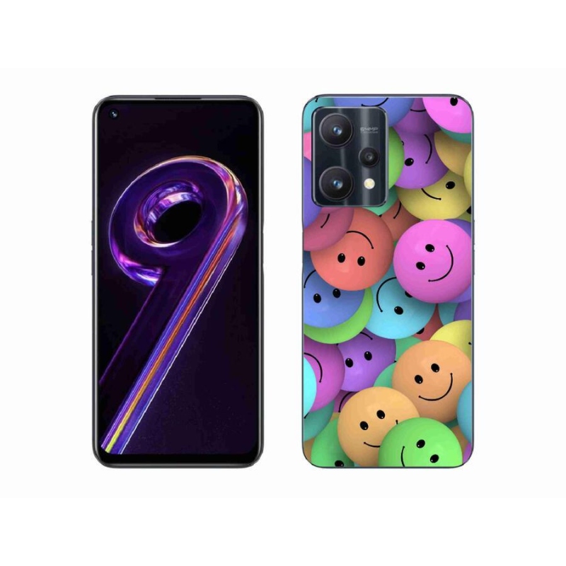 Gél borítás mmCase a Realme 9 Pro 5G készülékhez - színes smiley-k