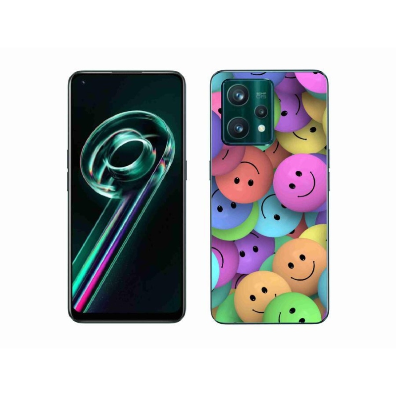 Gél borító mmCase a Realme 9 Pro+ 5G készülékhez - színes smiley-kkal