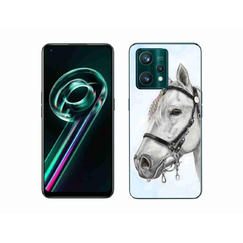 Zselés borítás mmCase a Realme 9 Pro+ 5G készülékhez - fehér ló 1
